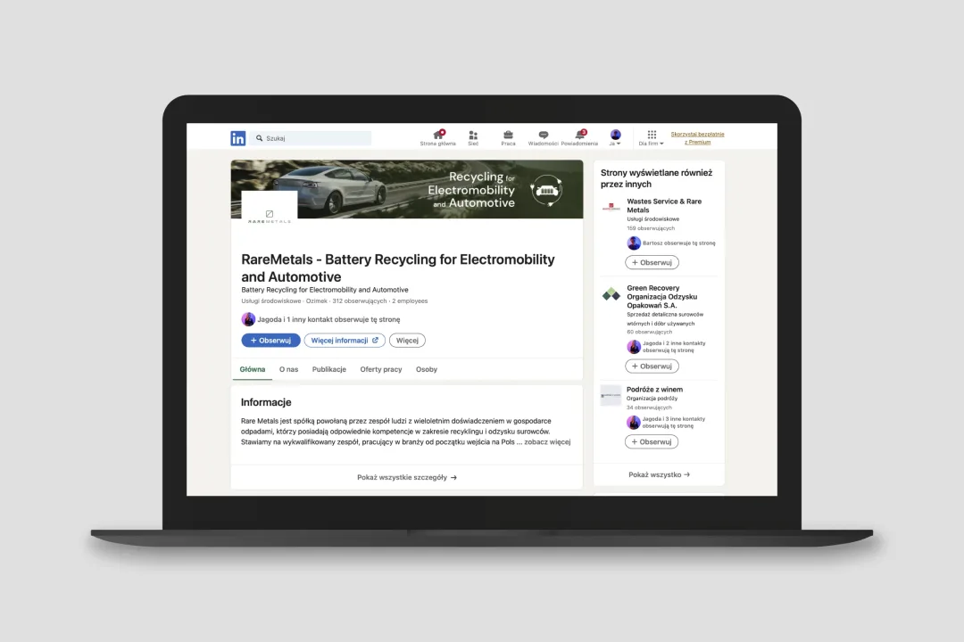Rare Metals – Raremetals laptop linkedin web