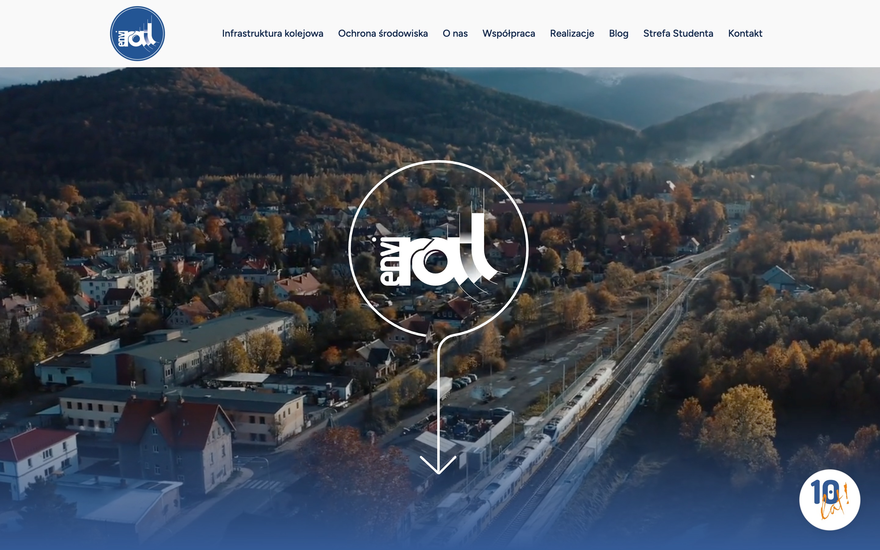 envirail.com – strona internetowa zrealizowana przez infoBrand