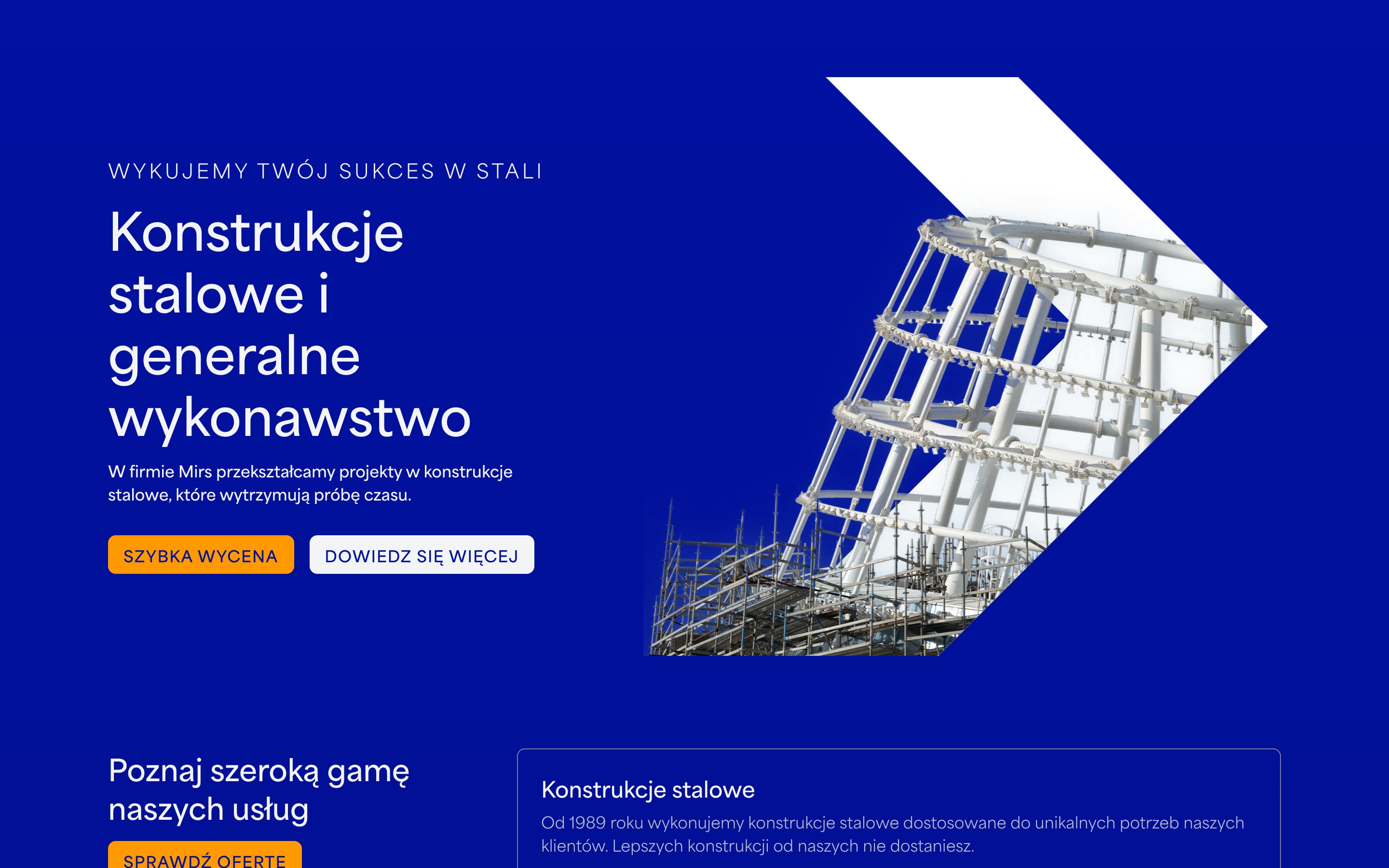 mirs.com.pl – strona internetowa zrealizowana przez infoBrand