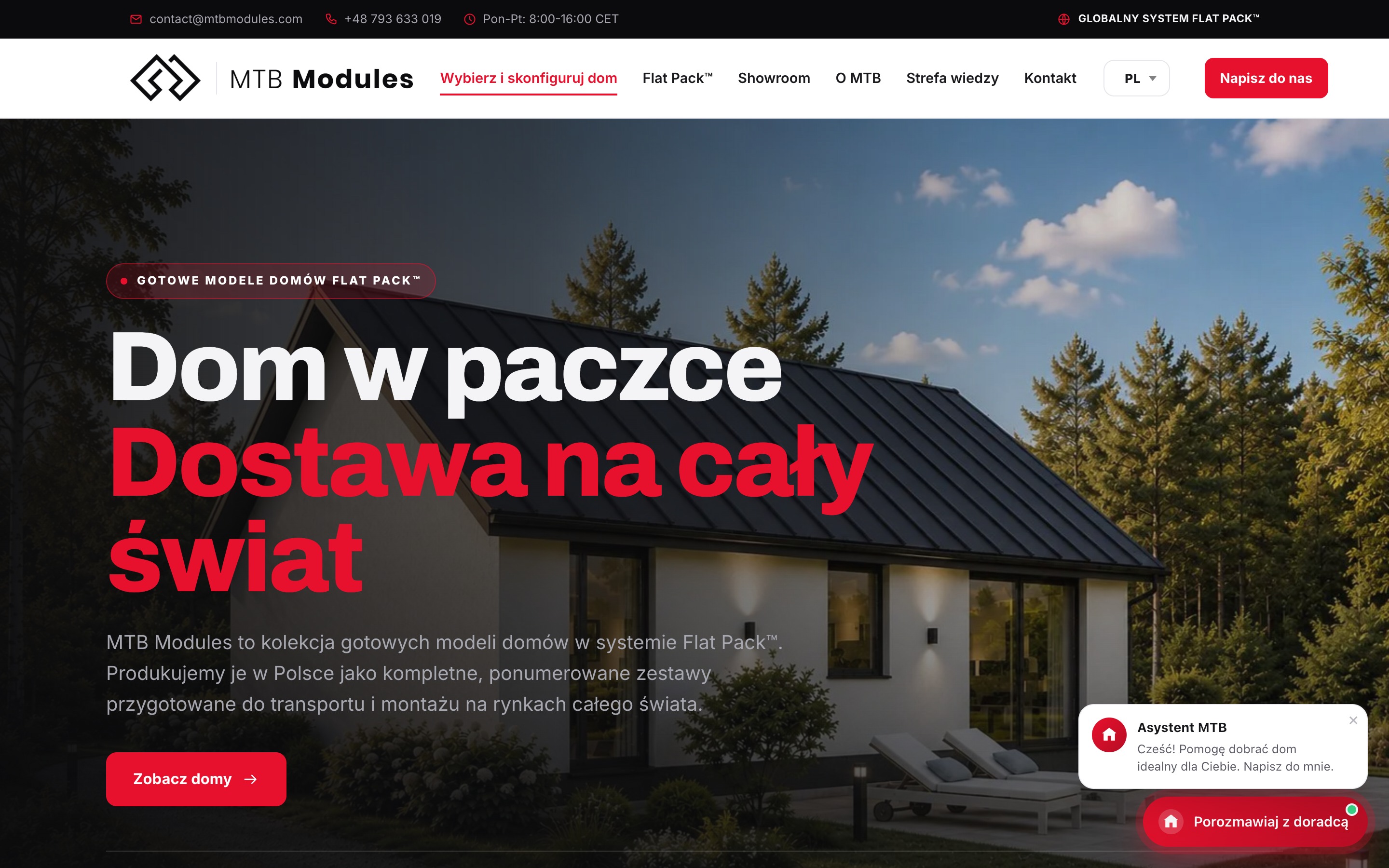 mtbmodules.com – strona internetowa zrealizowana przez infoBrand